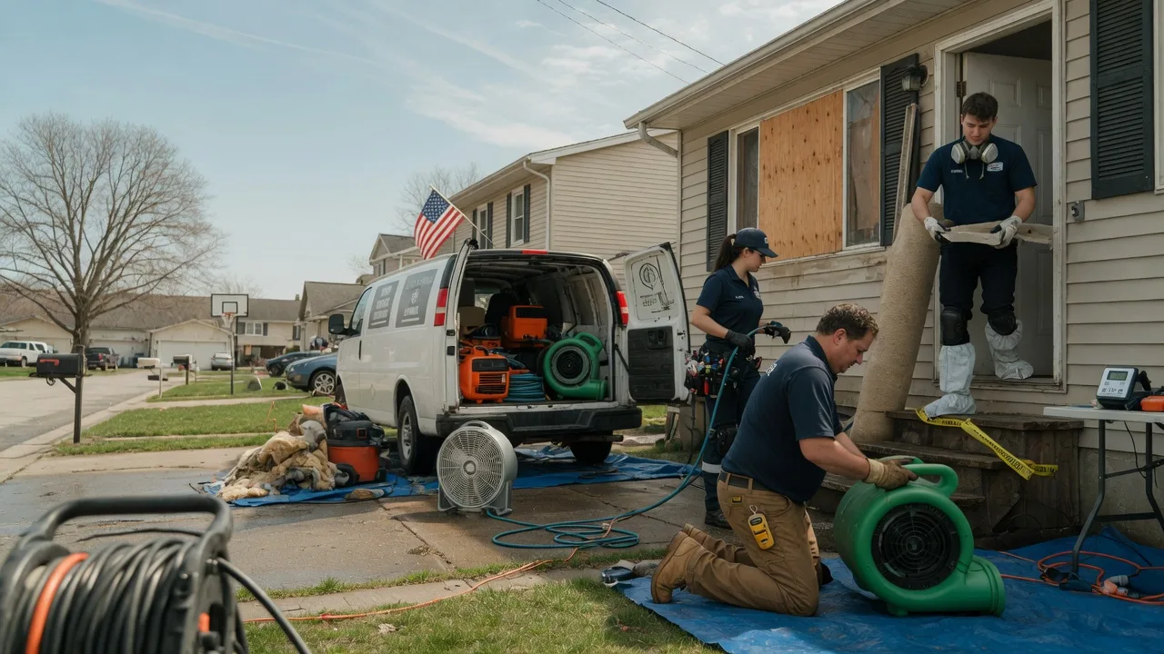 Water Damage Restoration in Woodland, IL near me